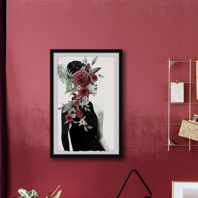 Reproduction encadrée « red blooms »