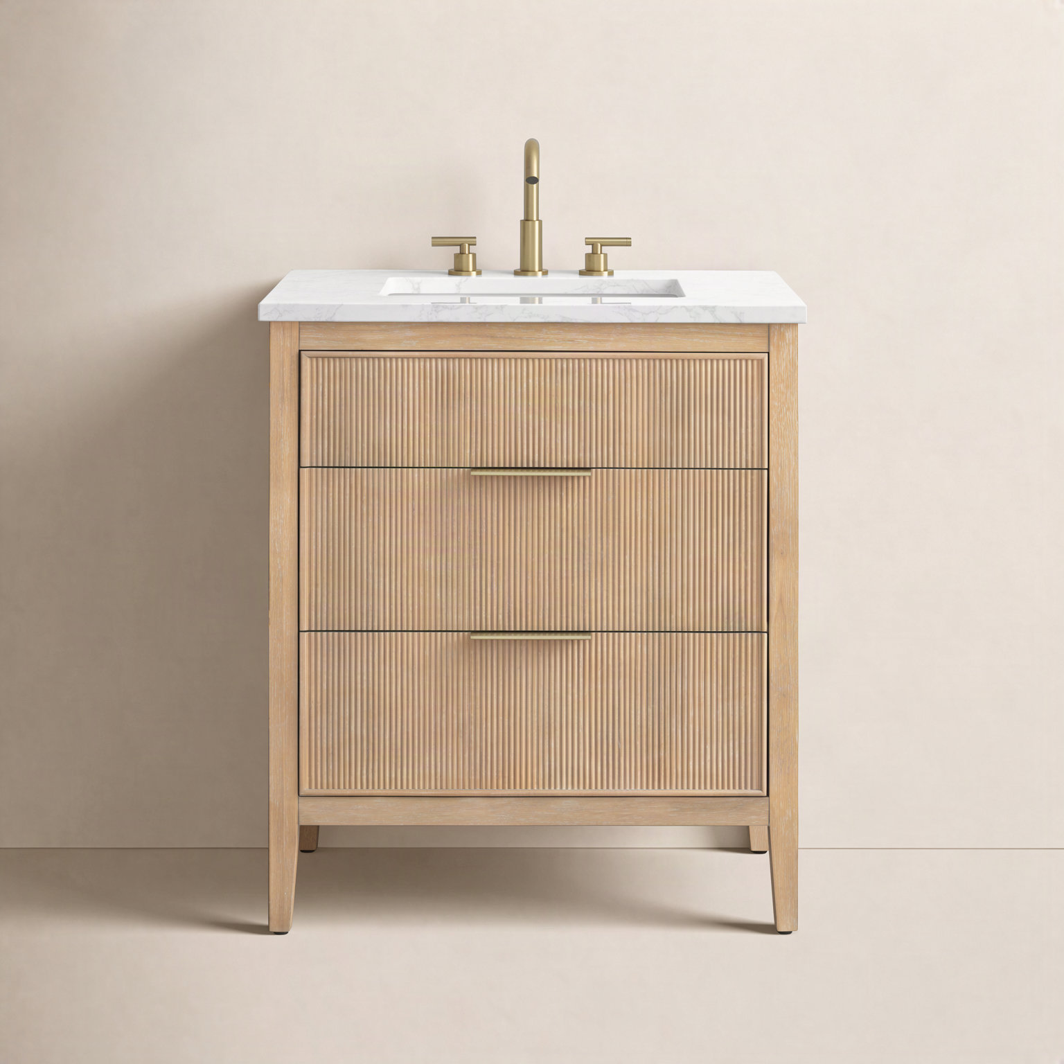 Bilroy 30" Oak Single Bathroom Vanity, Classic Oak