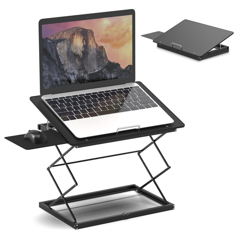 Uncaged Ergonomics® CD4 Adjustable Standing Desk Converter For Laptops