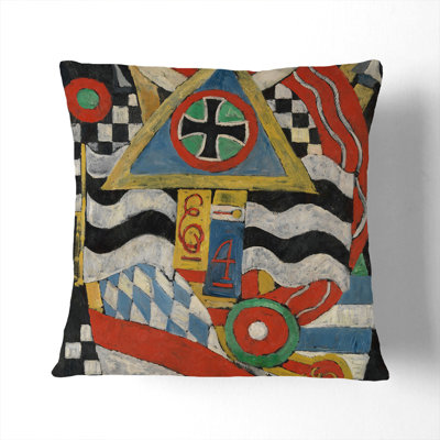 Portrait Of A German Officer By Marsden Hartley Square Throw Cushion