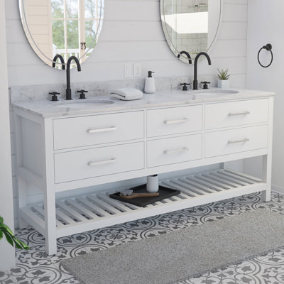 Ensemble de meuble-lavabo double 72 "