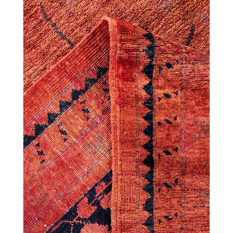 Digory One-of-a-Kind 12' 0" X 14' 5" New Age Wool Area Rug Red