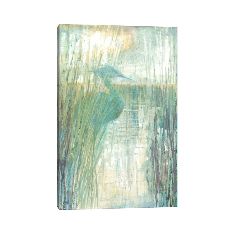 Morning Egret I by Ruane Manning - Wrapped Canvas Painting, 66.04 cm H x 45.72 cm W x 3.175 cm D