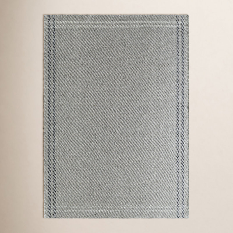 Tapis gris foncé / ivoire Lavande, Rectangle 5 pi x 7 pi 6 po