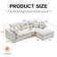 Canapé modulaire confortable en tissu chenille et canapé modulaire confortable en L