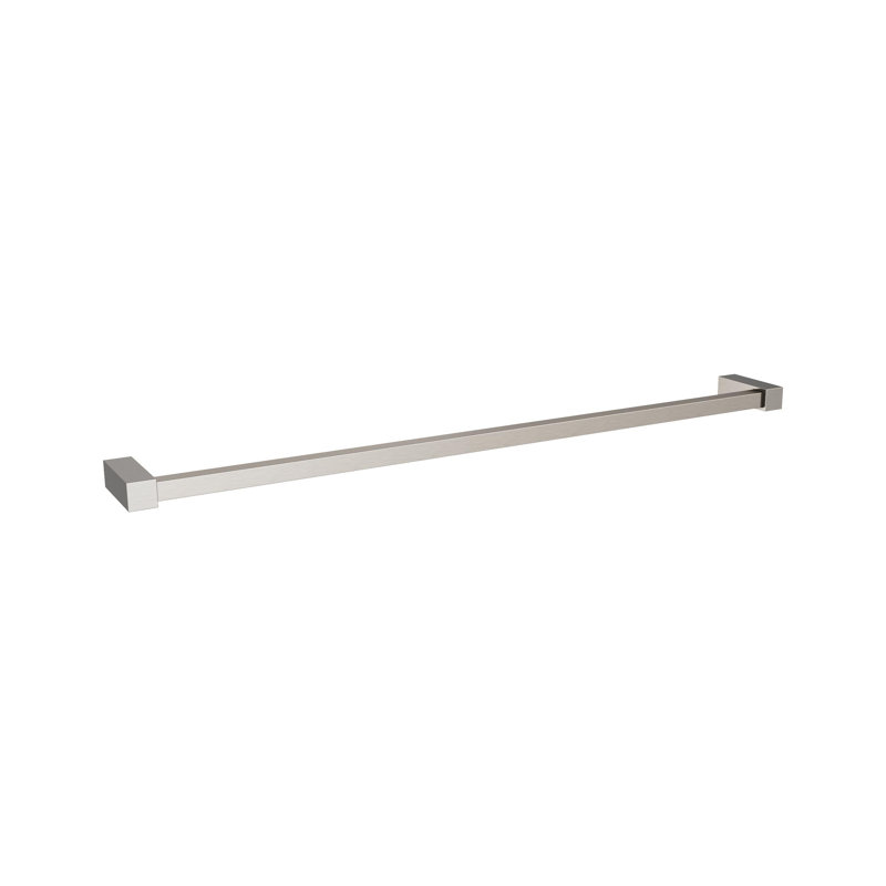 Monument Wall Mounted Towel Bar, Brushed Nickel, 2.7"D x 24.8"L x 0.56"H 