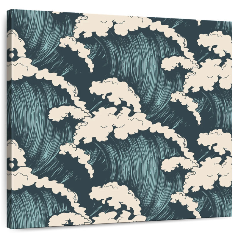Kerner Waves Seamless Pattern