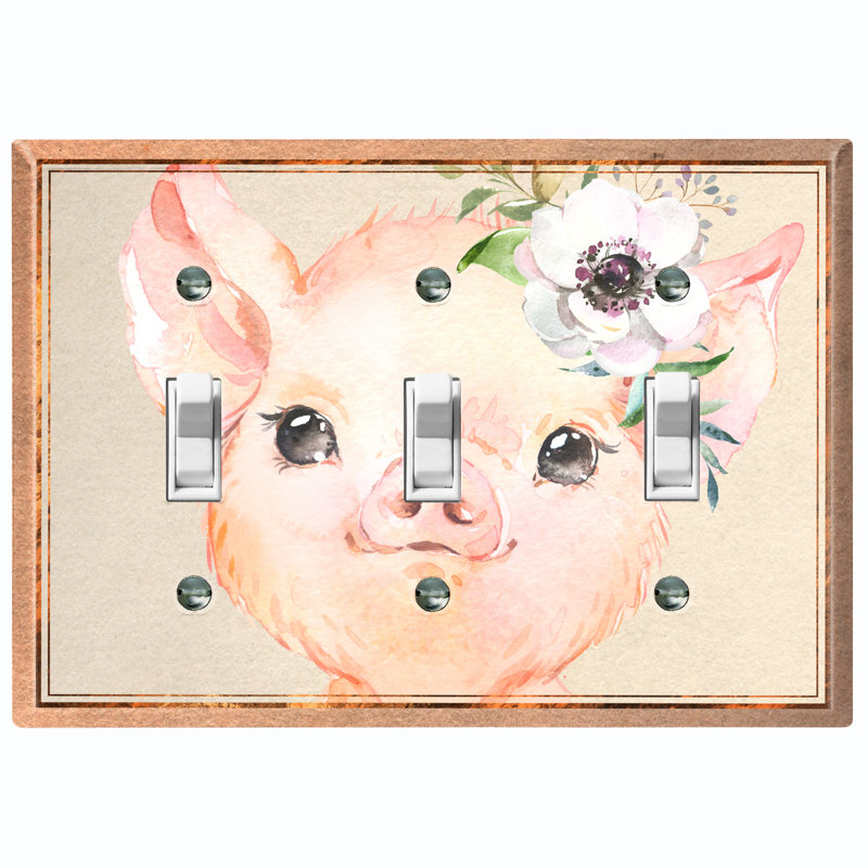 Adorable plaque murale à 3 branches