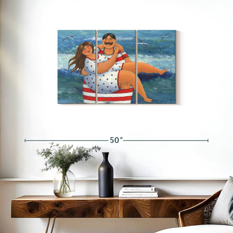 Couples Hold Tight, 20" H x 33" W