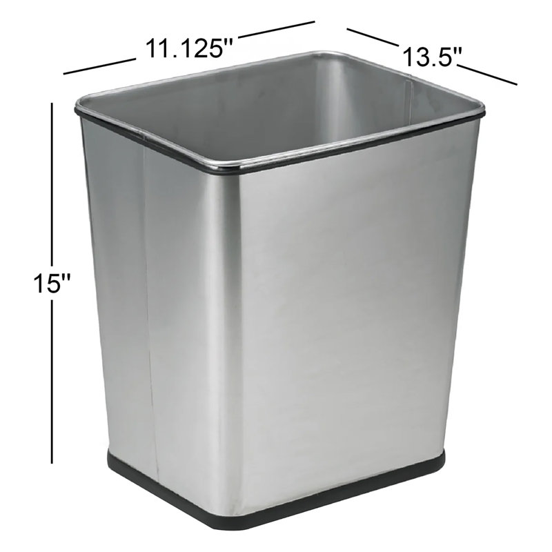 Poubelle 7 gallons Under Counter, Argent