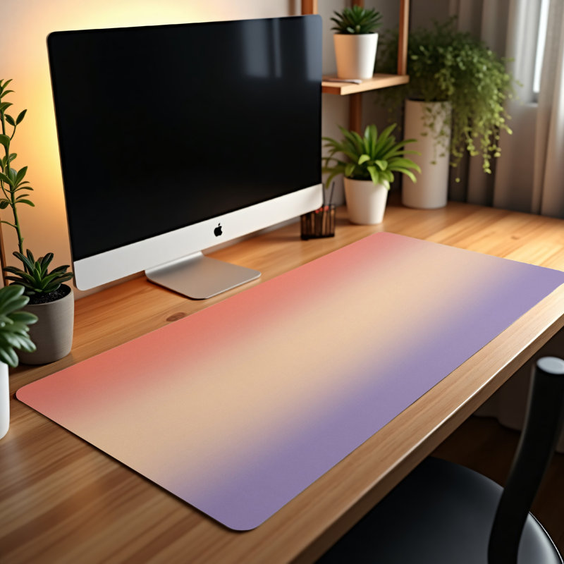 Polyester Desk Pad, 14.4x12.1
