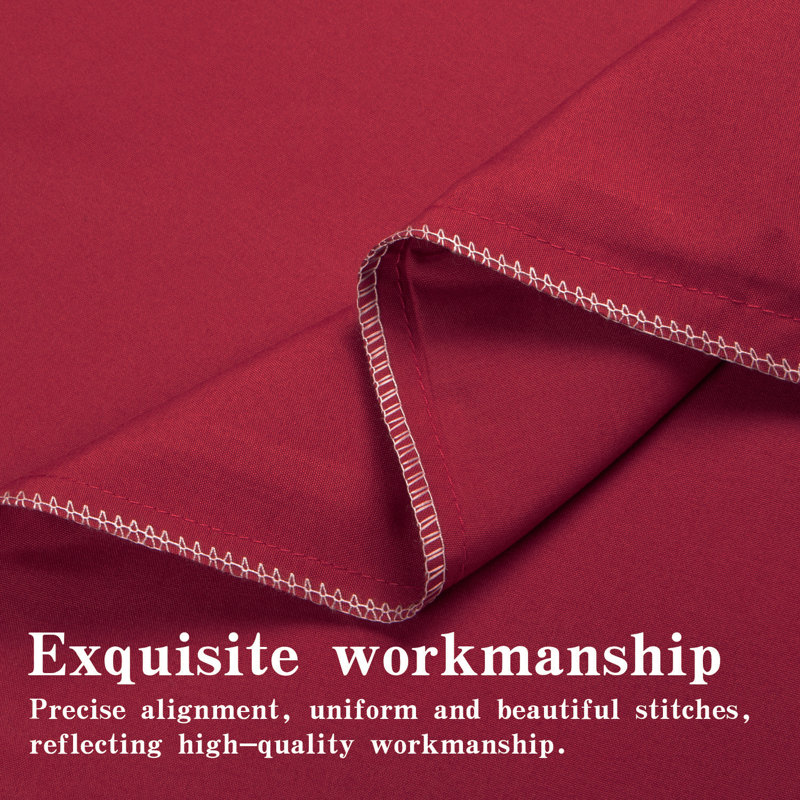 Drap plat seulement, drap de dessus en microfibre brossée 1800 - NTBAY, Drap plat pour lit simple, Vin rouge