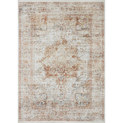 Tapis oriental Bonney ivoire / coucher de soleil