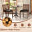 Dining Chair Set of 2 PU Leather Upholstered Kitchen Armless Chairs-523402574