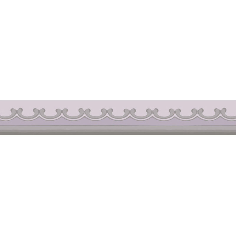 Broderie Wallpaper Border, Lavender