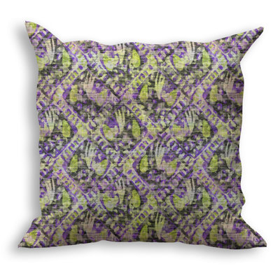 Damask Outdoor Reversible Throw Pillow