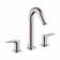 Logis Widespread Bathroom Faucet with Drain Assembly