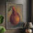 Pear II Framed Print - Solid Wood-854815961