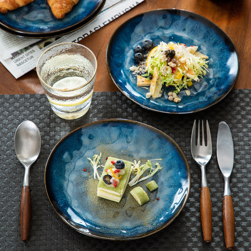  8'' Salad or Dessert Plate, Galaxy Blue