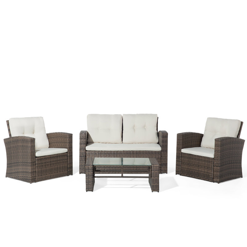 Luca 4 Seater Rattan Conversation Set