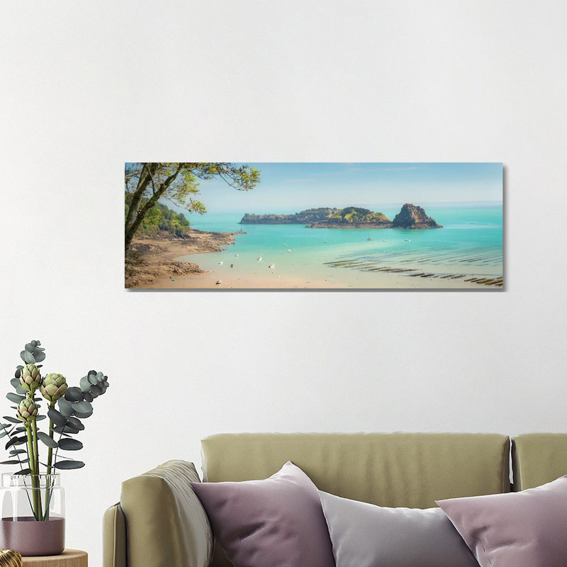 Paradise Island by Philippe Manguin - Wrapped Canvas Panoramic Print, Wrapped Canvas, 30.48 cm H x 91.44 cm W x 3.175 cm D