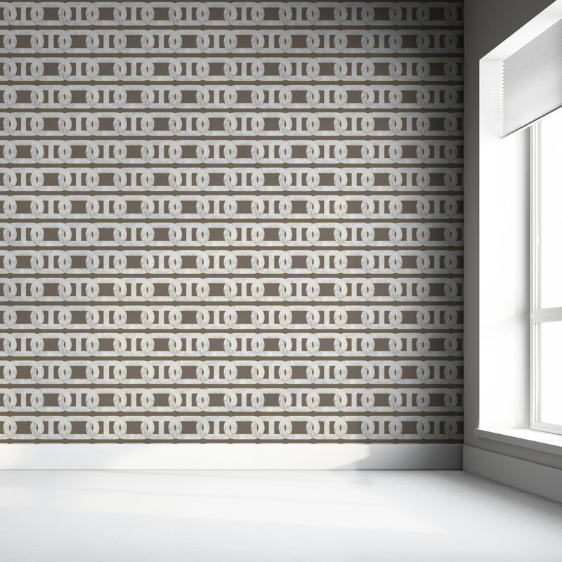 Shirlene 10m x 52cm Matte Paste the Wall Wallpaper Roll, Grey