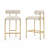 Maddox Upholstered Counter Height Bar Stools with Metal Legs-534966282