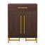 Armoire de rangement pour chaussures spacieuse avec tiroir et tablettes réglables pour un vestibule organisé