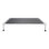 Lit surélevé pour chiens de grande taille, lit surélevé portatif pour chien avec structure en tube d'aluminium et maille respirante PVC-coated polyester, lit de hamac surélevé pour animaux à l'intérieur et à l'extérieur, gris