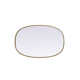 Sabine Metal Curved Oval Wall Mirror