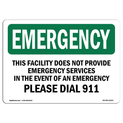 OSHA Emergency Sign
