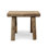 11-inch W Rustic Vintage Mini Stool Rectangular Wooden Accent with Weathered Natural Finish