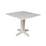Lesha Dual Drop Leaf Solid Wood Dining Table
