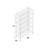 48" W x 18" D x 72" H 6 Tier Wire Shelving with Backstands and Wheels
