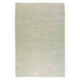 Chenille Wool Area Rug in White