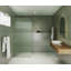 Aurora 34 in. x 78 in. Fully Frameless Fluted Radius Single Fixed Shower Panel-45920021-17217072