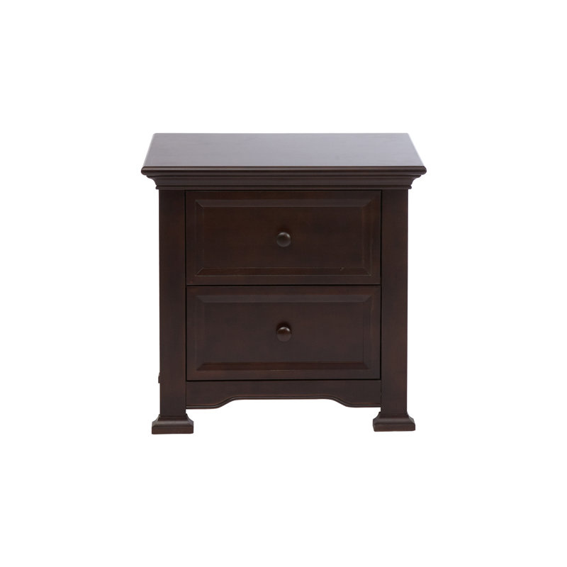 Imina 2 Drawer Nightstand, Espresso