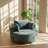 Welike 55" W x 55" D x 30" H Chenille Polyester 360 Degree Swivel Barrel Chair