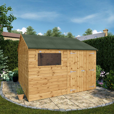Mercia 10 x 10ft Premium Shiplap Reverse Apex Workshop