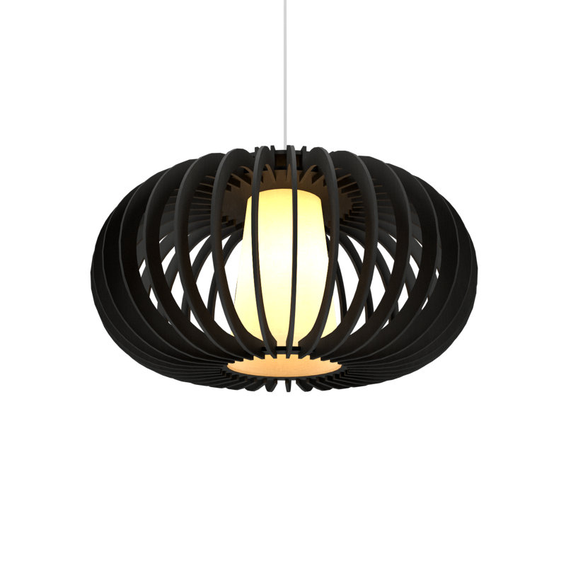 Stecche Di Legno 1 - Light Pendant, 16.54" H x 30.71" W x 30.71" D, Charcoal