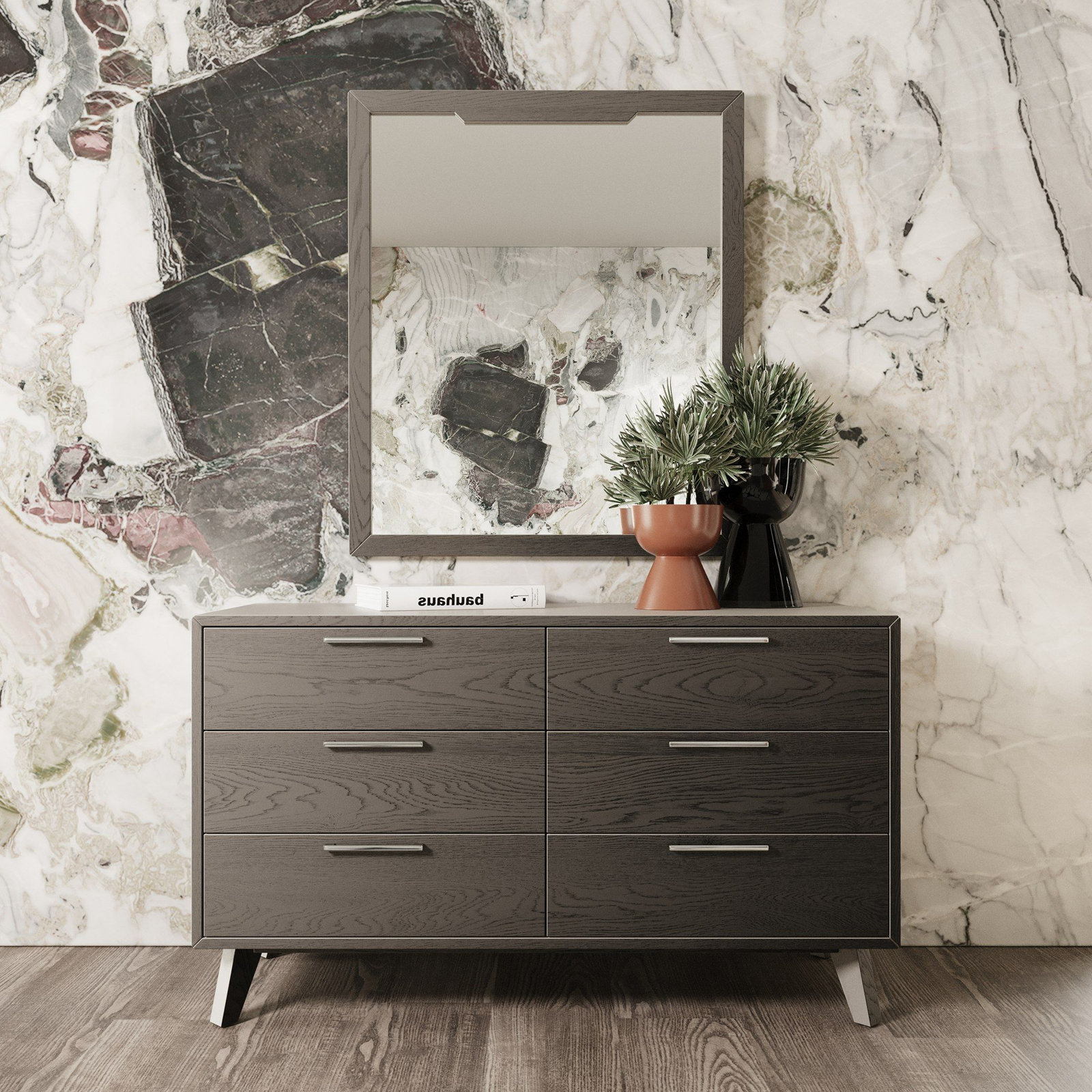Glow 5-Piece Bedroom Set, Queen, Gray Wash