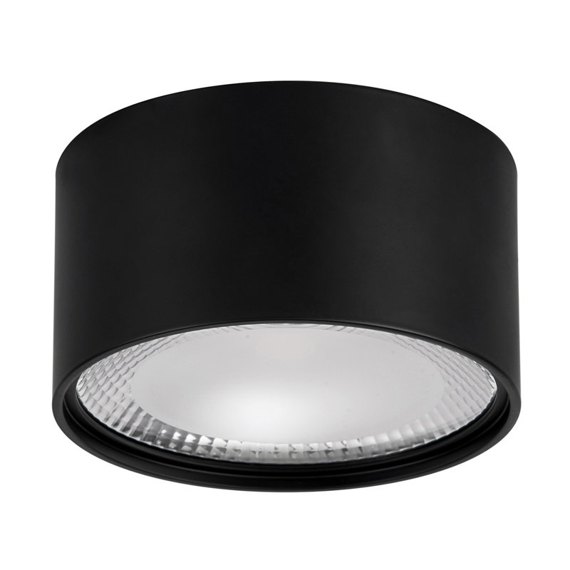 Thorin LED Flush Mount, Black, 8.5cm H x 15.7cm W x 15.7cm D