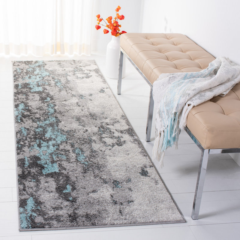 Heuer Performance Abstract Rug, Runner 2'6" x 12'