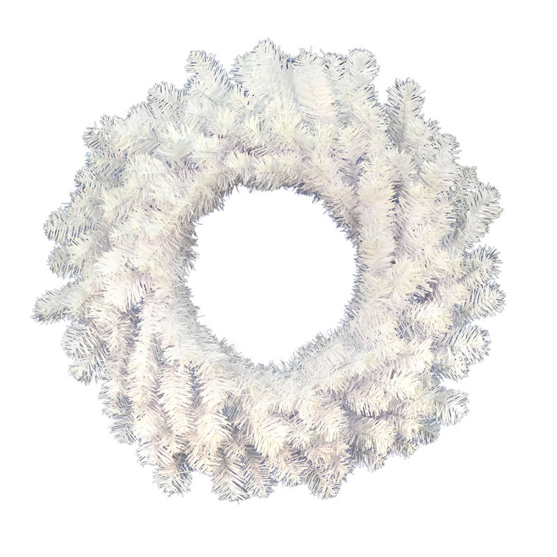 Couronne blanche en cristal artificiel Vickerman, Blanc, l 48 po x H 3 po x P 48 po