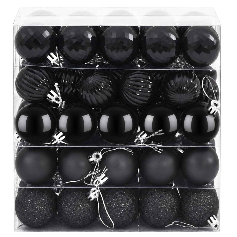 4cm Polystyrene Bauble, Black