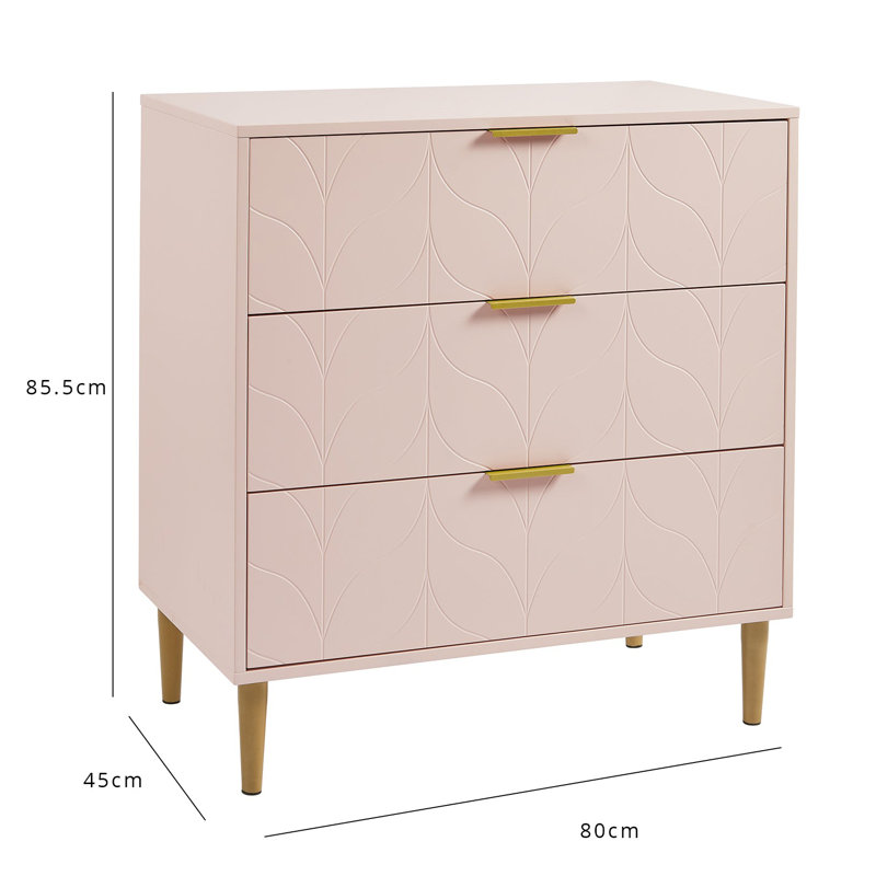 Adams Piece Bedroom Set, Pink