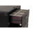 Bedside Vanity Set W/ Stool Black Storage Drawers Nickle Pulls Handles Vanity LED Contemporary Style