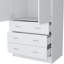 Armoire, avec 2 portes, 3 tiroirs et 1 tringle, blanc
