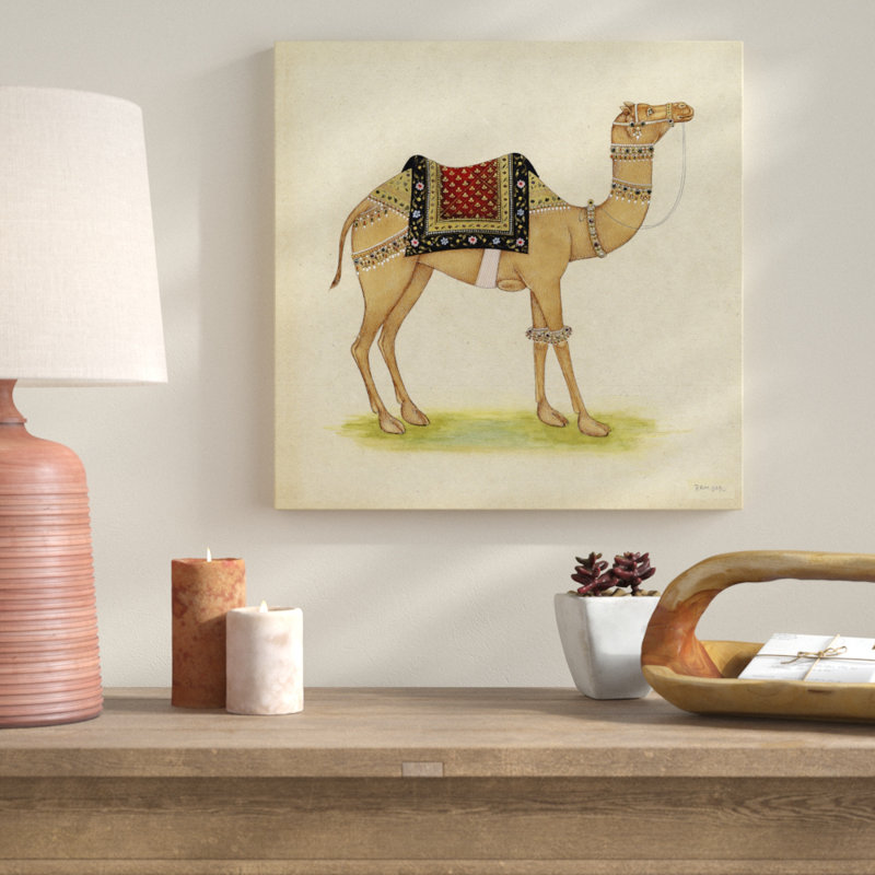 On FAP Camel From India I by Ram Babu - Wrapped Canvas Print, 51cm H x 51cm W