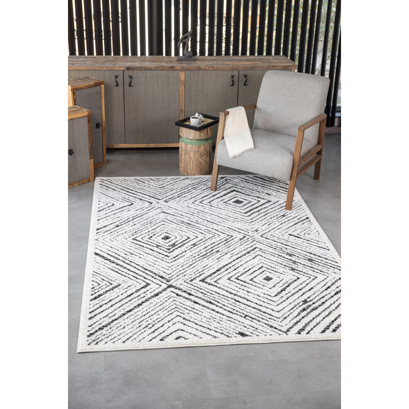Tapis abstrait transitionnel de la collection Odena, Rectangulaire 2 pi x 3 pi